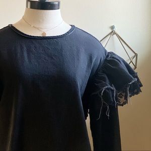Zara Denim Style Blouse